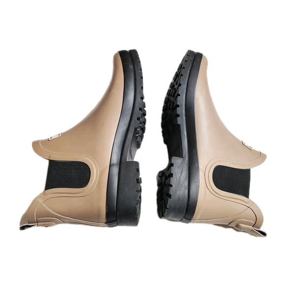 Barbour Mallow Chelsea Rain Boots Men's Size 8 Putty Rubber Waterproof - Picture 4 of 11